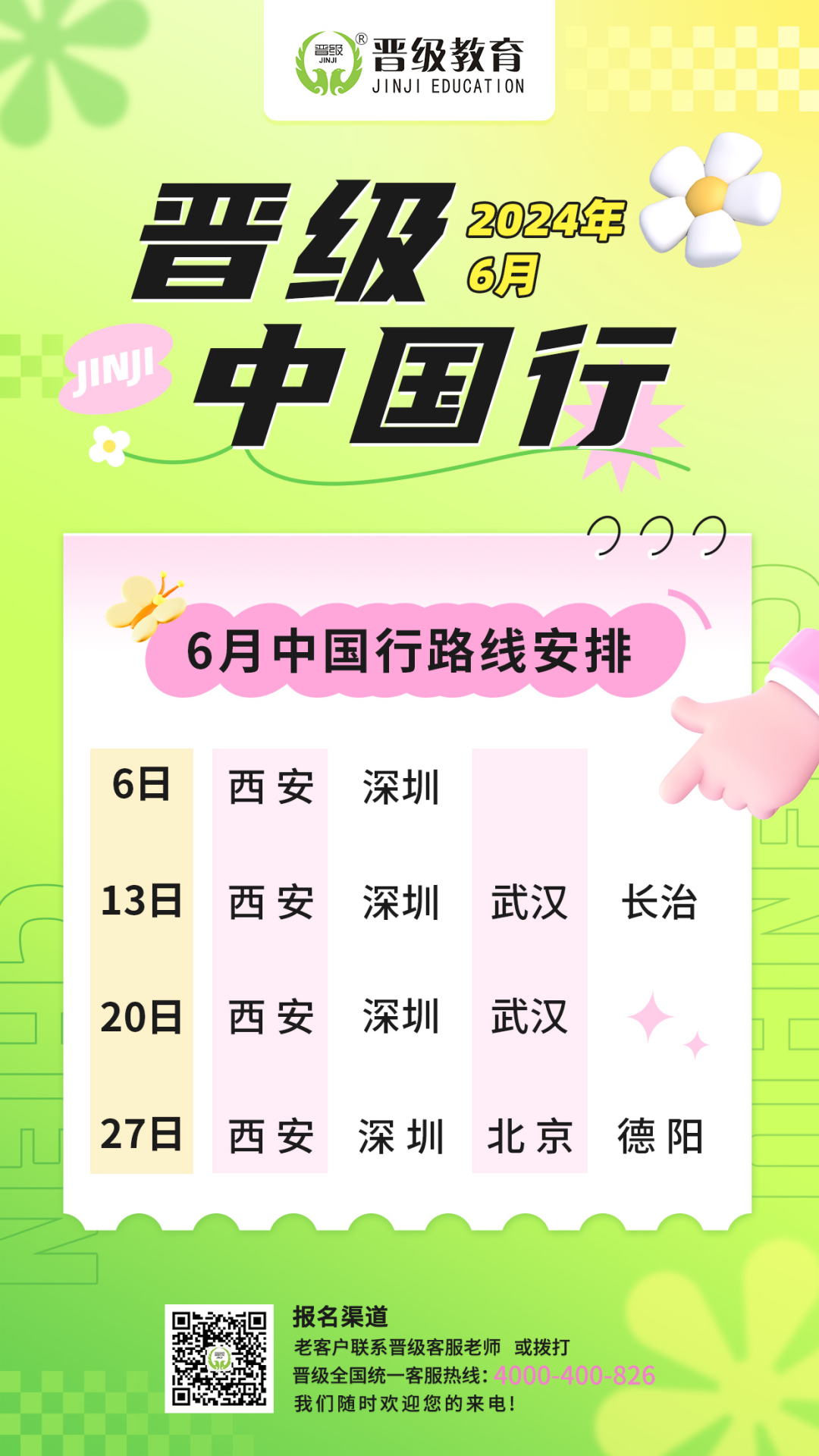 您有特惠线下课待领取 | 2024年6月晋级中国行