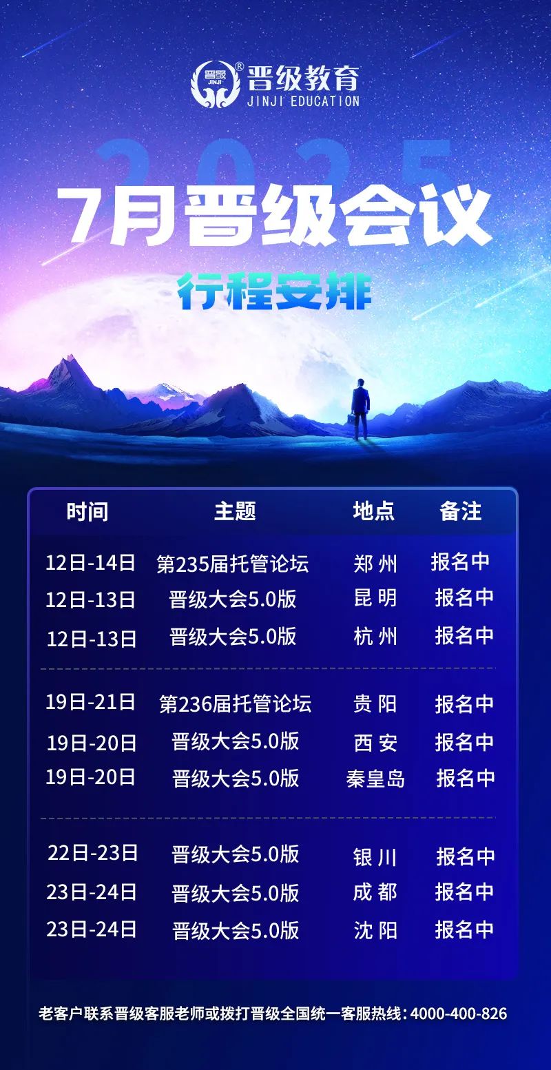 热浪来袭，学习升级！七月晋级线下会议安排大揭秘~