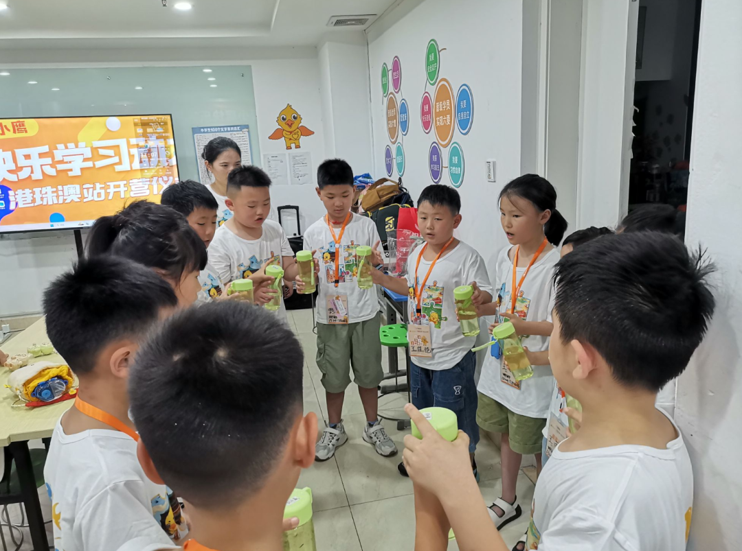 暑假第二期晋小鹰快乐学习动力营港珠澳站第二天的别样精彩：台风课堂藏智慧，团队游戏聚人心